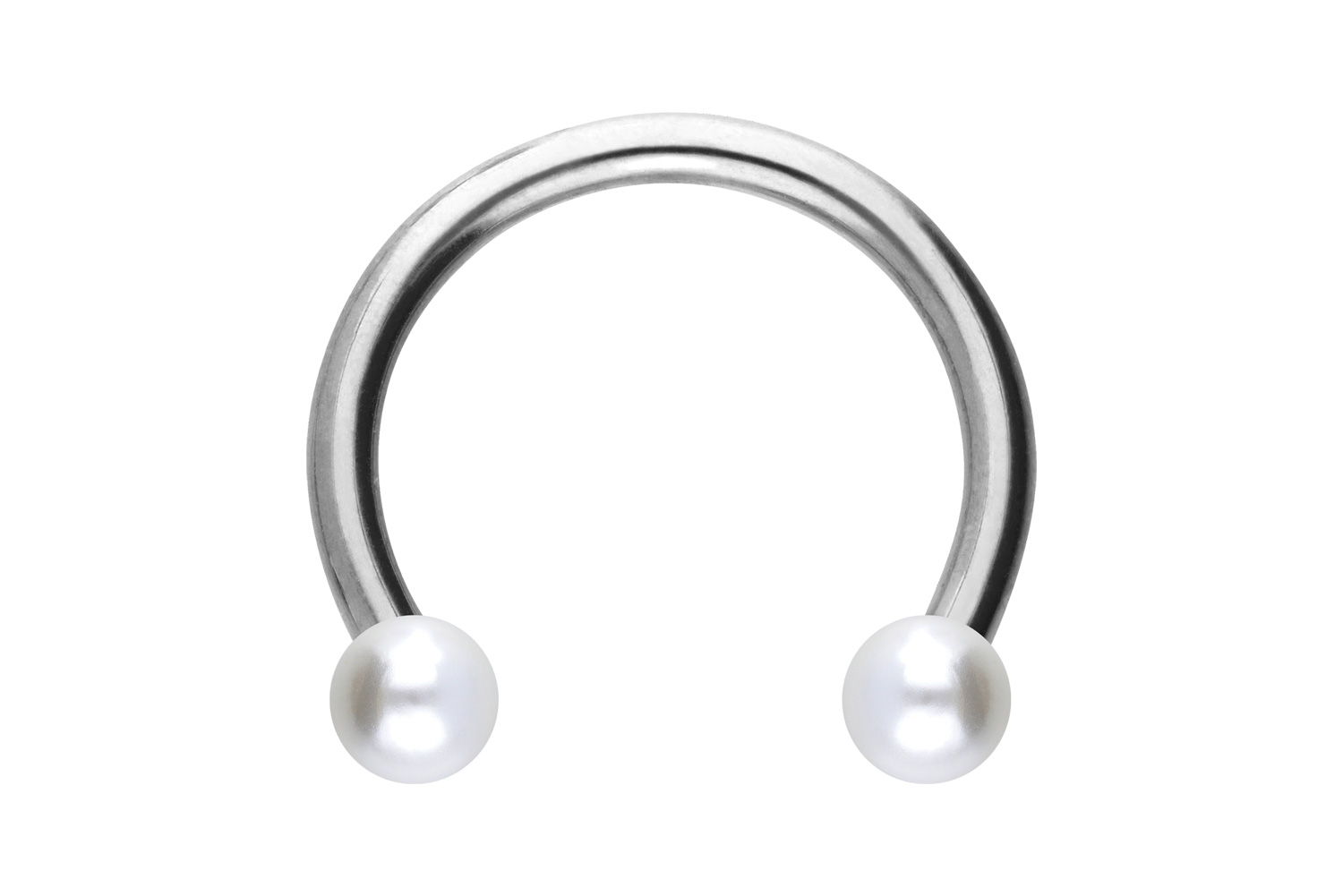 Chirurgenstahl Hufeisenring Piercing SYNTHETISCHE PERLEN